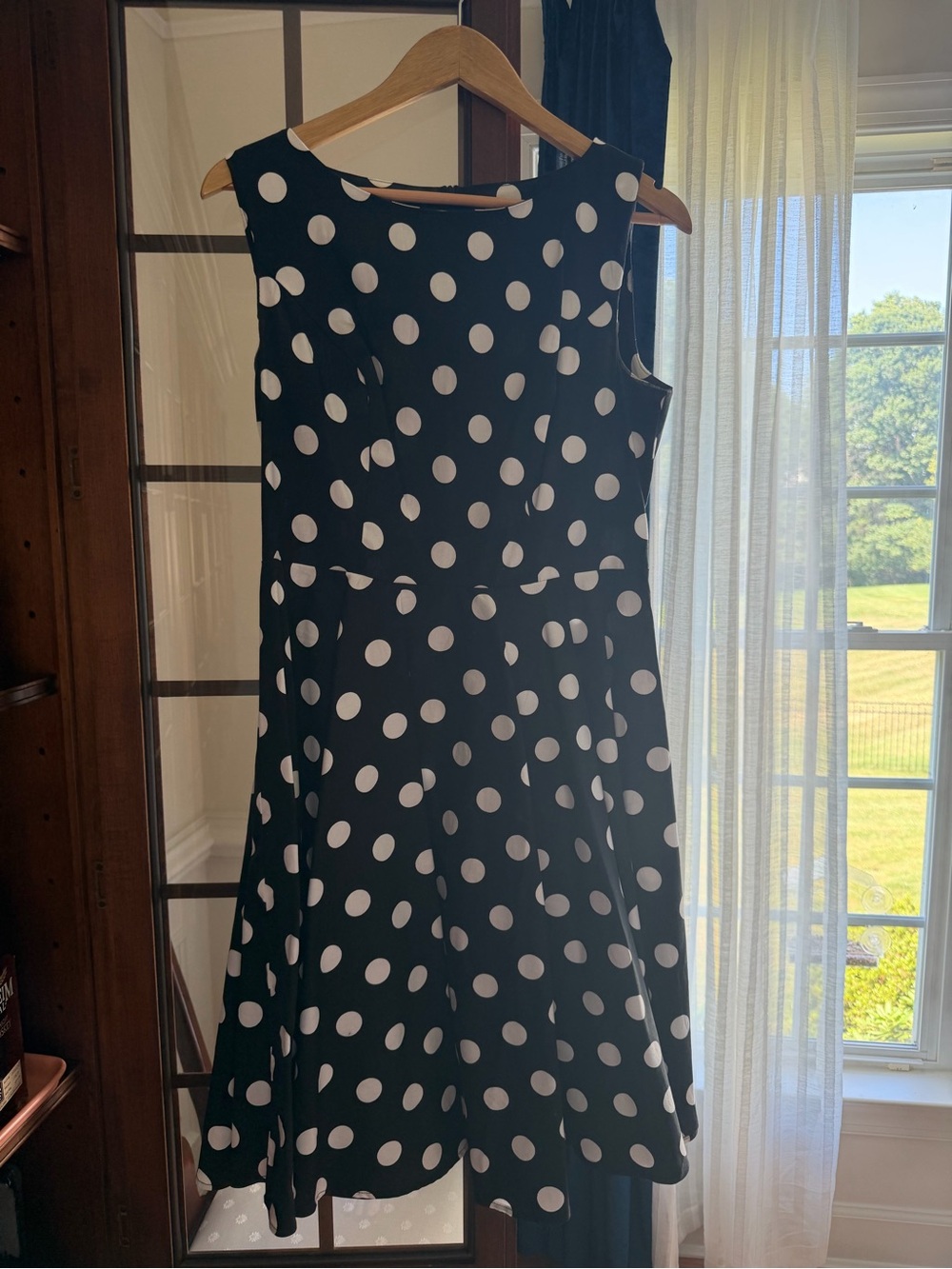 Grace Karin Black Dress with White Polka Dots